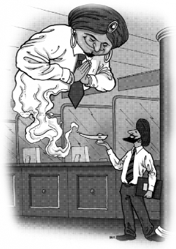Karikatura - aspekty islámského bankovnictví Karikatura - aspekty islámského bankovnictví